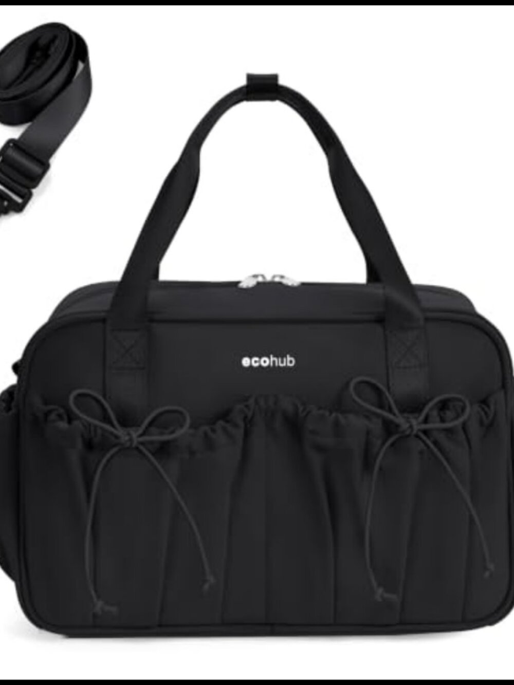 ECOHUB Small Gym Bag Mini Duffle Wet Compartment Water Resistant 11.8in
